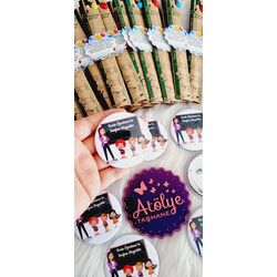 Okuluna Hoşgeldin Rozet ve Tohumlu Kalem set