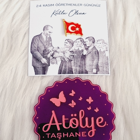 Ay Yıldız Gold Broş