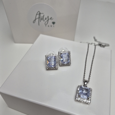 Baget kolye küpe set