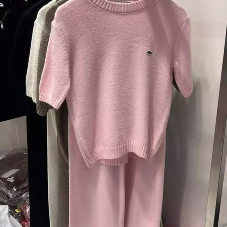 Şeker Pembe Lacost Triko Takım 