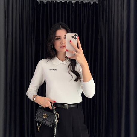 Miu Miu Polo Yaka Kazak