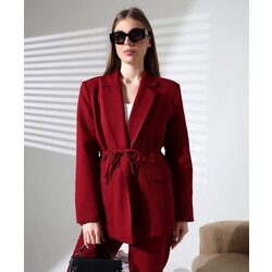 Bağlamalı Double Blazer Takım 