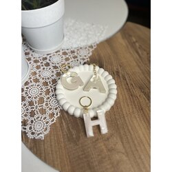 Epoksi Anahtarlık & Pembe Yansımalı