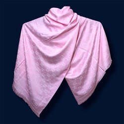 Lux İthal Marka Kaşmir İpek Şal - Pembe 