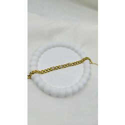Zirkon taşlı yıldız model bileklik