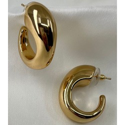 Balon Model Gold Küpe