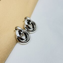 Halka silver zara model küpe