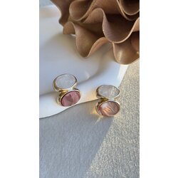 Sedef Rose Gold Küpe