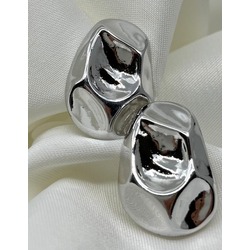 Silver Geometrik Küpe