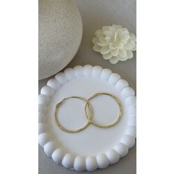 Çelik Zikzak Halka Küpe