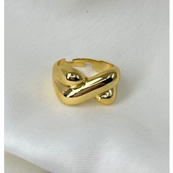 Çelik Gold Ayarlanabilir Çapraz Model Yüzük