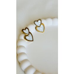 2’li kalp gold küpe