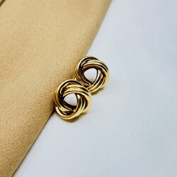 Gold-silver vintage küpe
