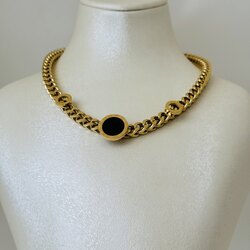 Sedef taşlı bulgari model kolye