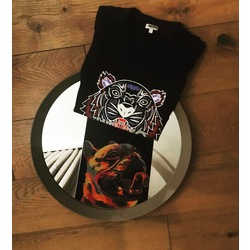 Kenzo “Kaplan Baskılı logo detaylı” Tshirt   