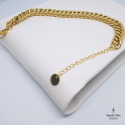 BALIK SIRTI ÖRME GOLD KALIN ÇELİK BİLEKLİK