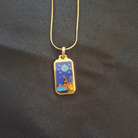 316L Çelik Tarot Model Kolye 