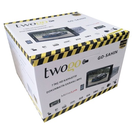 OTO DUBLE TEYP TWOGO GO-SAHİN  Ayarlanabilir Kasa 7 Inch Bluetooth