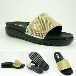 Terlik - Gold Taşlı 