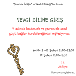 35.Atölye Sevgi Diline Giriş (Şubat)