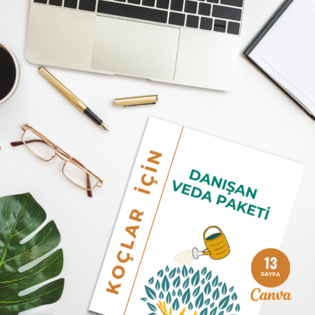 Koçlar için Danışan Veda Paketi (Canva Şablonu + PDF)