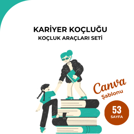Kariyer Koçluğu Koçluk Araçları Seti (Canva Şablonu + PDF)