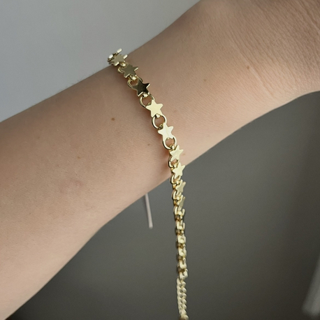 Yıldız model 14k gold bileklik