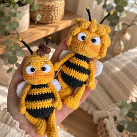 Arı Maya ve Willy amigurumi tarifi (pdf)