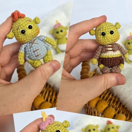 shrek ve fiona bebekleri