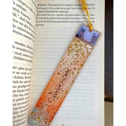 Kitap ayracı kişiye özel isim ve fotoğraflı.