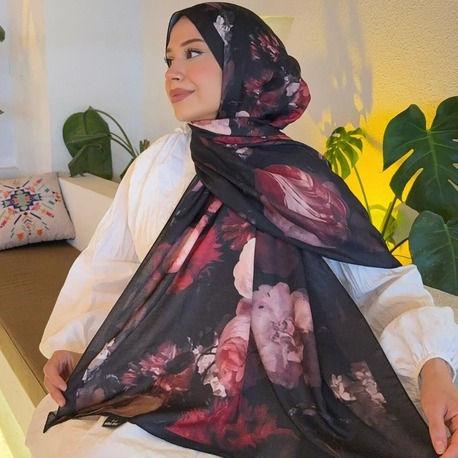 SİYAH KIRMIZI ŞAL