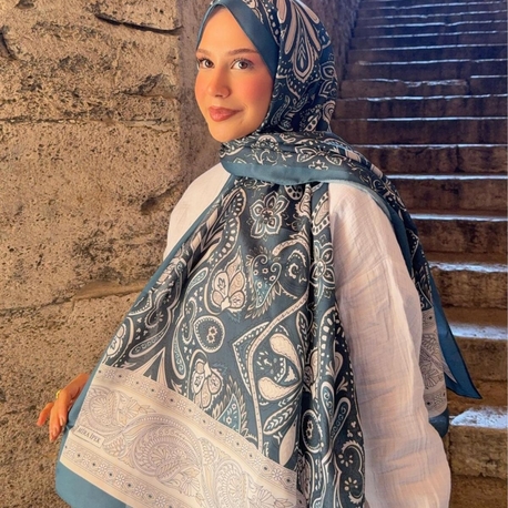 DESENLİ İPEK ŞAL
