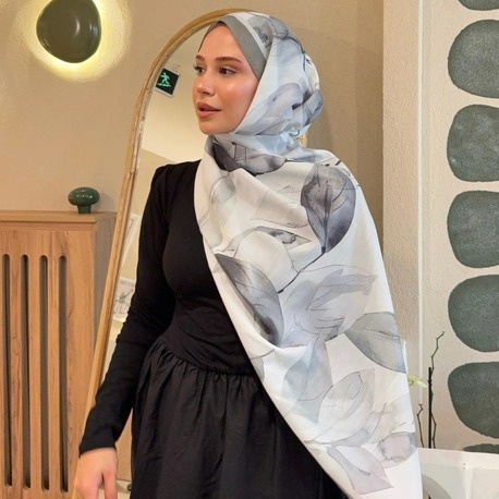 GRİ BEYAZ ŞAL