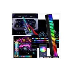 ese Duyarli Rgb Tasinabilir Ritim Isigı Ambiyans Aydinlatma Ekolayzer Led Us Girisli Led Bar