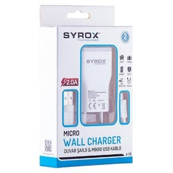  Syrox Micro (mikro) Usb Şarj Cihazı Seti 2.0 Amper