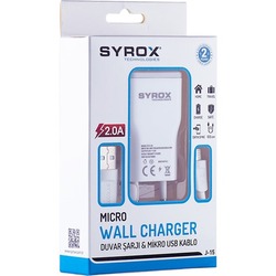 Syrox iPhone Şarj Cihazı Seti 2.0 Amper