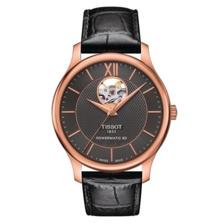 Tissot Tradition Powermatic 80 Open Heart T0639073606800 Erkek Kol Saati T063.907.36.068.00