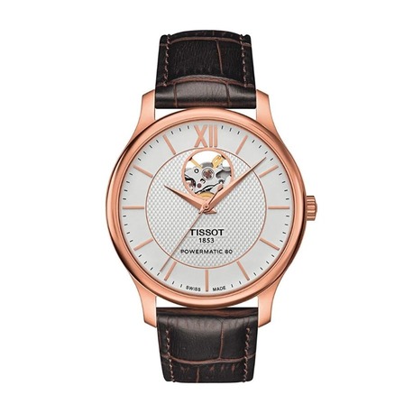 Tissot Tradition Powermatic 80 Open Heart T0639073603800 Erkek Kol Saati T063.907.36.038.00