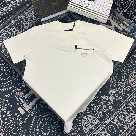 Prada Premium Fermuar Detaylı Premium T-shirt