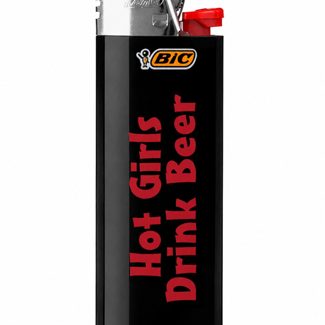Hot Girls Drink Beer Bic Çakmak