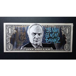 Laz Ziya Dollar Bill Art