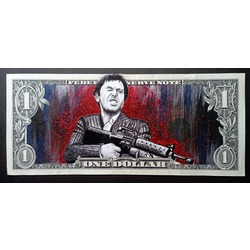 Scarface3 Dollar Bill Art