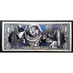 Buzz Lightyear Dollar Bill Art