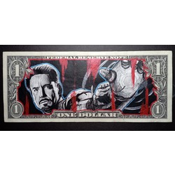 İron Man Dollar Bill Art