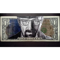 Heisenberg Dollar Bill Art