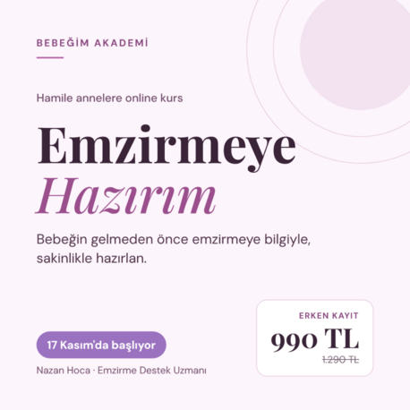 Emzirmeye Hazırım – Hamile Annelere Online Emzirme Hazırlık Kursu