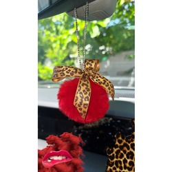 DİKİZ AYNA SÜSÜ KIRMIZI LEOPAR SERİ