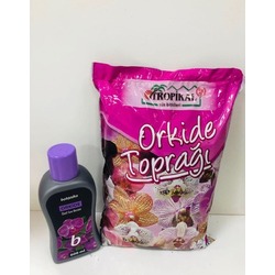 ORKİDE TOPRAĞI VE ORKİDE BESİNİ 600 ML SETİ