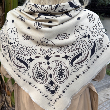 BerGu Scarf Ekru Şal 