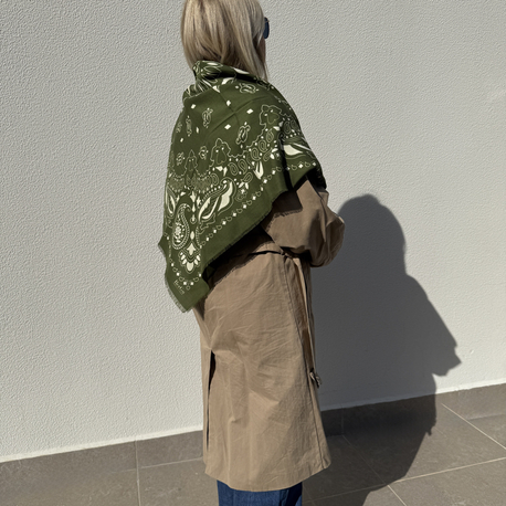 BerGu Scarf Haki Şal 
